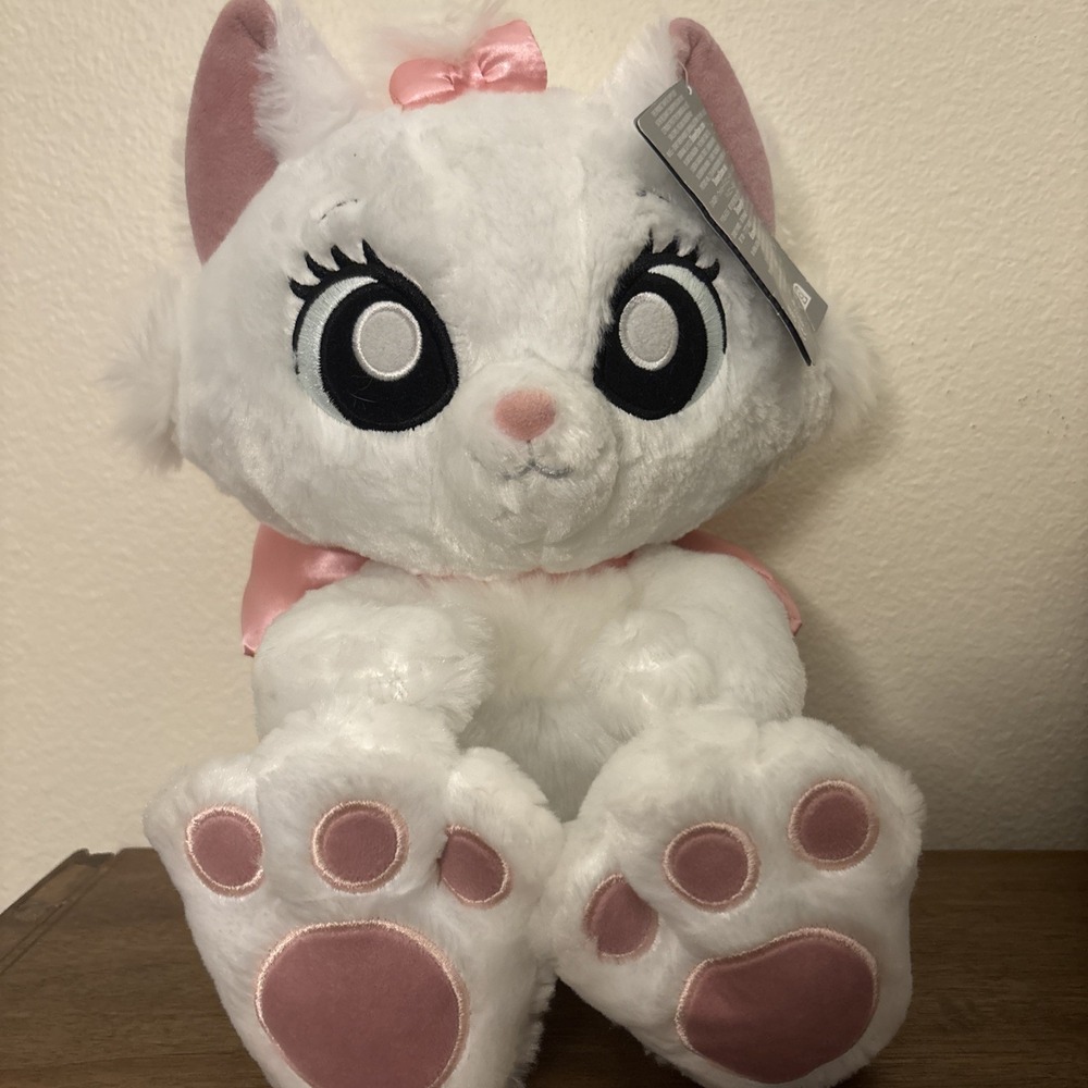 Disney Parks Marie Aristocats Big Feet Paws Plush 14" : Preowned EUC W/tags